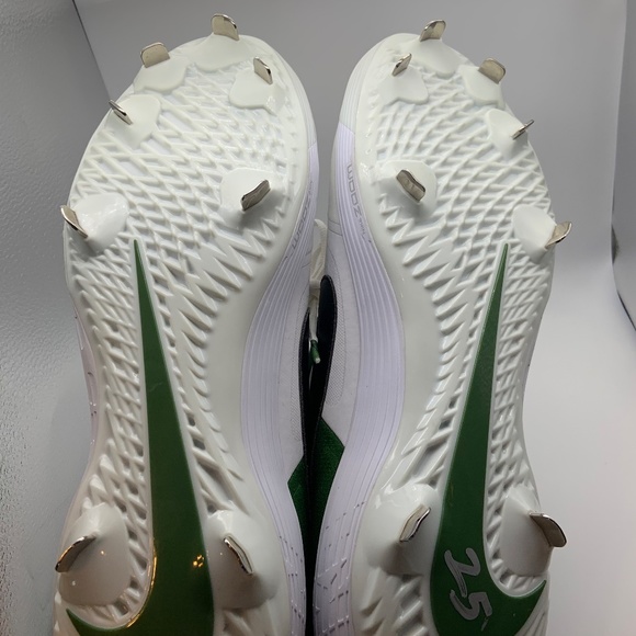 Nike Air Zoom Dragon Low Men\'s Metal Baseball Cleats White/Green Size 15 main image 12